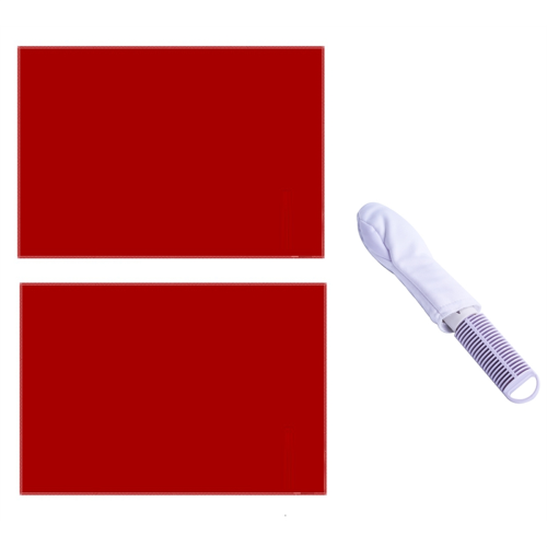 Set van 2 wijnglaspoetsdoeken - Gratis reiniging, B