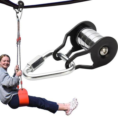 Τροχαλία Slackline με καραμπίνερ για παιδιά για γυμναστική, πάρκο, γκαζόν 1