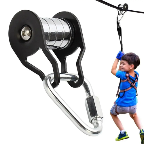 Τροχαλία Slackline με καραμπίνερ για παιδιά για γυμναστική, πάρκο, γκαζόν 2