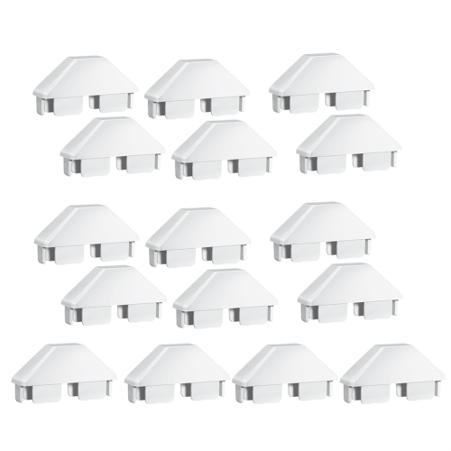 Συσκευασία 16 Λευκών Καπελιών για Φράχτες από Βινύλιο 7/8in x 3in