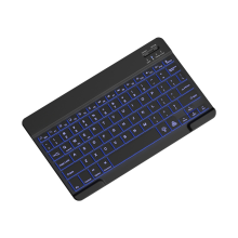 Teclado retroiluminado de 10 polegadas Bluetooth portátil Mini teclado silencioso B