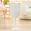 Wine Glass Stainless Steel Double Layer Goblet White 7