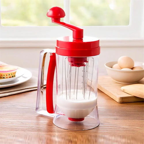 Διανομέας ζύμης για τηγανίτες 900ml Διανομέας χειρός για cupcakes 1
