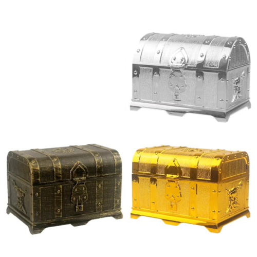 Gold-sprayed Hunt Pirate Hidden Box Plastic Decorative 2