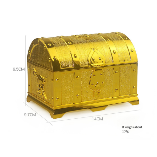 Gold-sprayed Hunt Pirate Hidden Box Plastic Decorative 1