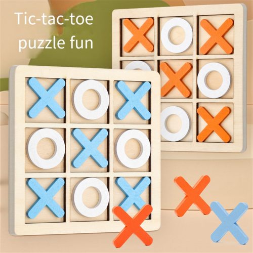 Παιδική άσκηση XO Tic-Tac-toe λογική εκπαίδευση Πορτοκαλί Λευκό 1