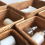 Hand-woven wicker basket Fruit, tea and bread basket for cosmetics 2
