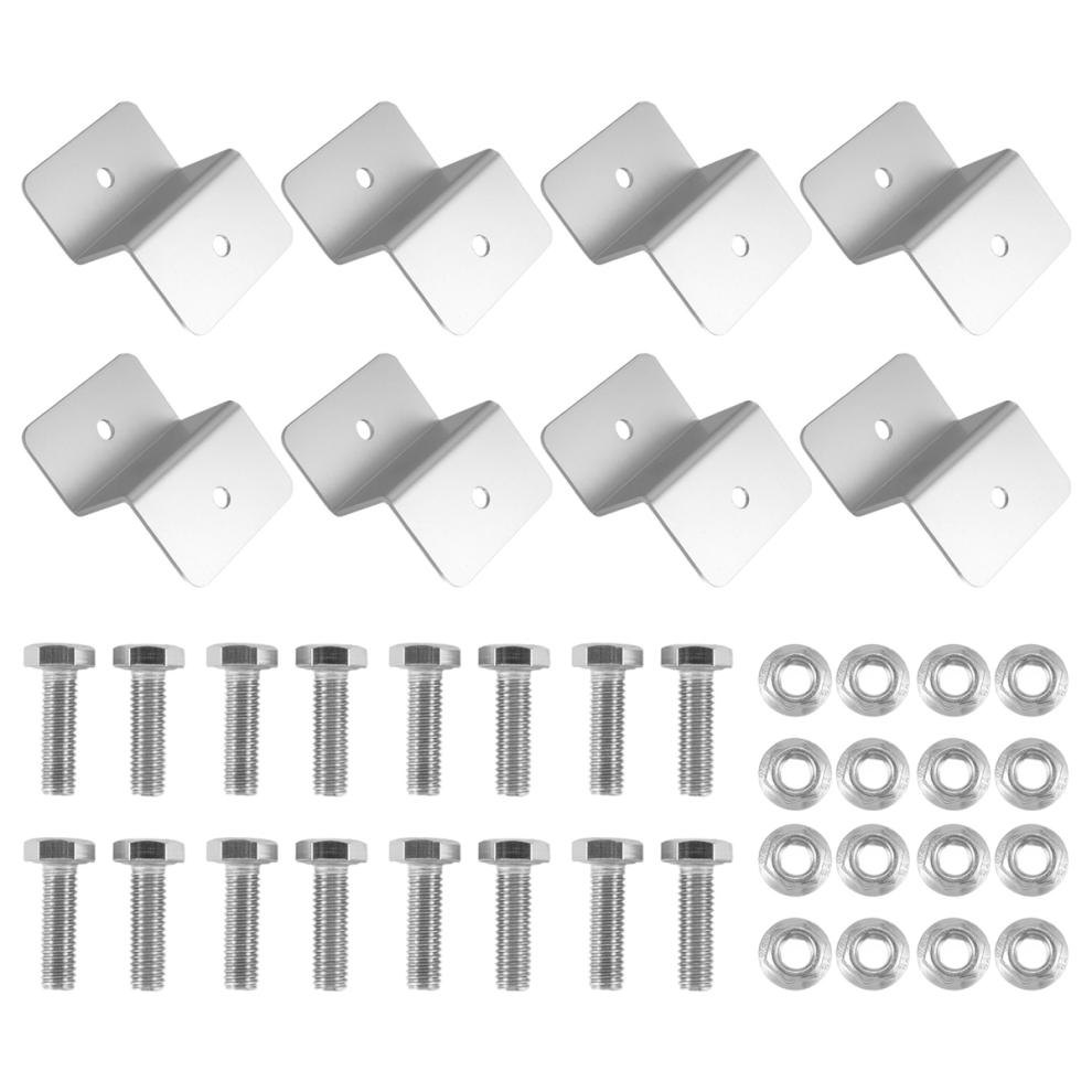 8Pcs Solar Panel Mounting Bracket Z Style Aluminum Alloy Roof Support 4852522476827