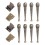 8Pcs Bolo Tie Tips Replacement End Caps & 4pcs Iron Bolo Tie Slider B 1