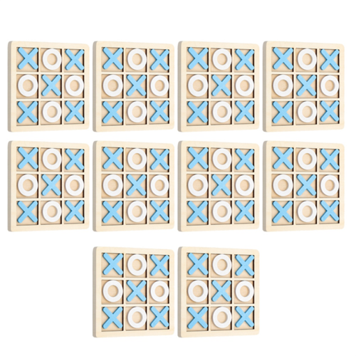 Παιδική άσκηση XO Tic-Tac-toe λογική εκπαίδευση Μπλε και άσπρο