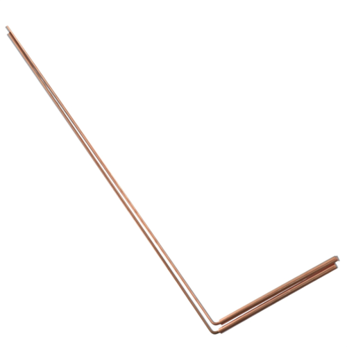 2pcs Pure Copper Metal Detector Rod 2