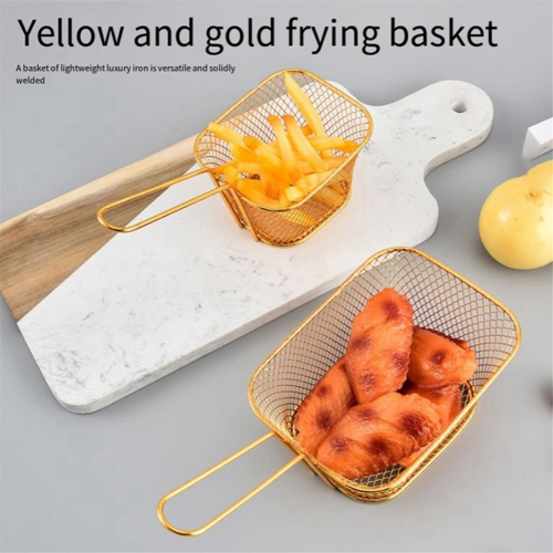 square oil filter frying basket snack tableware basket small 2