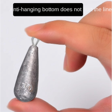 Colgante de plomo con forma de gota de agua de 50 g, estilo vara de mar