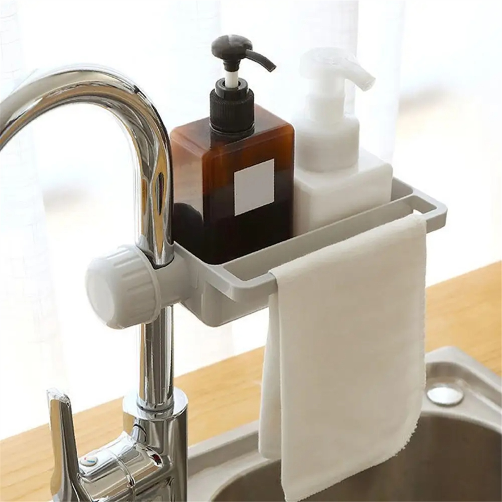 Porte-éponge de robinet Porte-éponge de cuisine Support de rangement de robinet