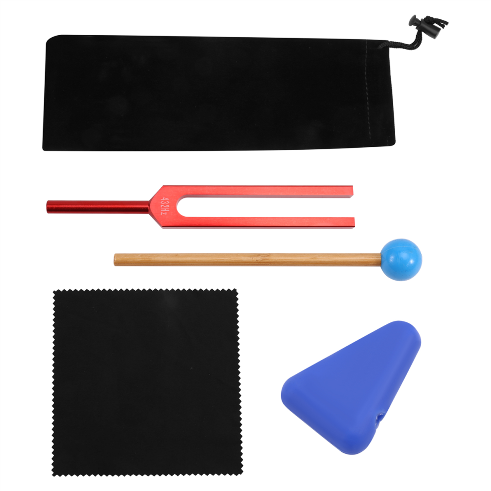 NeznaäKovã© Red 432Hz Tuning Fork, Aluminum Alloy Tuning Fork