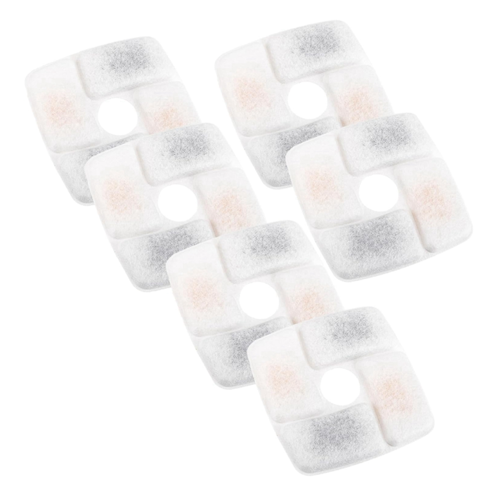 Filtre à charbon actif pour fontaine à eau pour chat, 6 pièces