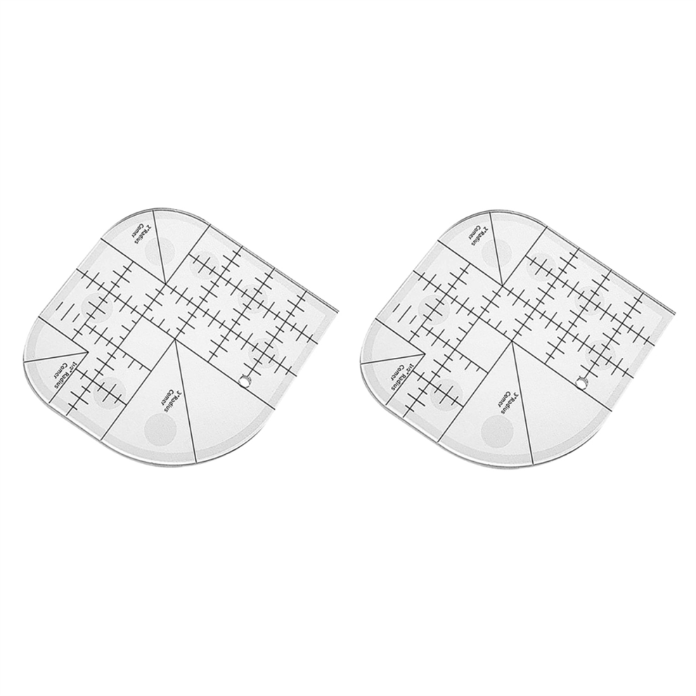 Righello Per Taglio Angolare, Righello Antiscivolo Per Cuciture, Righello Per Modello Con Bordo Arrotondato