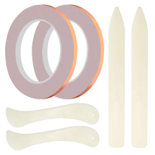 2 Rolls Copper Backed Copper Foil Tape For Stained Glass Making 6Mm