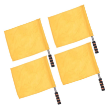 Gelbe Sportschiedsrichterflagge 4PCS Leichtathletik-Event-Schiedsrichterflagge