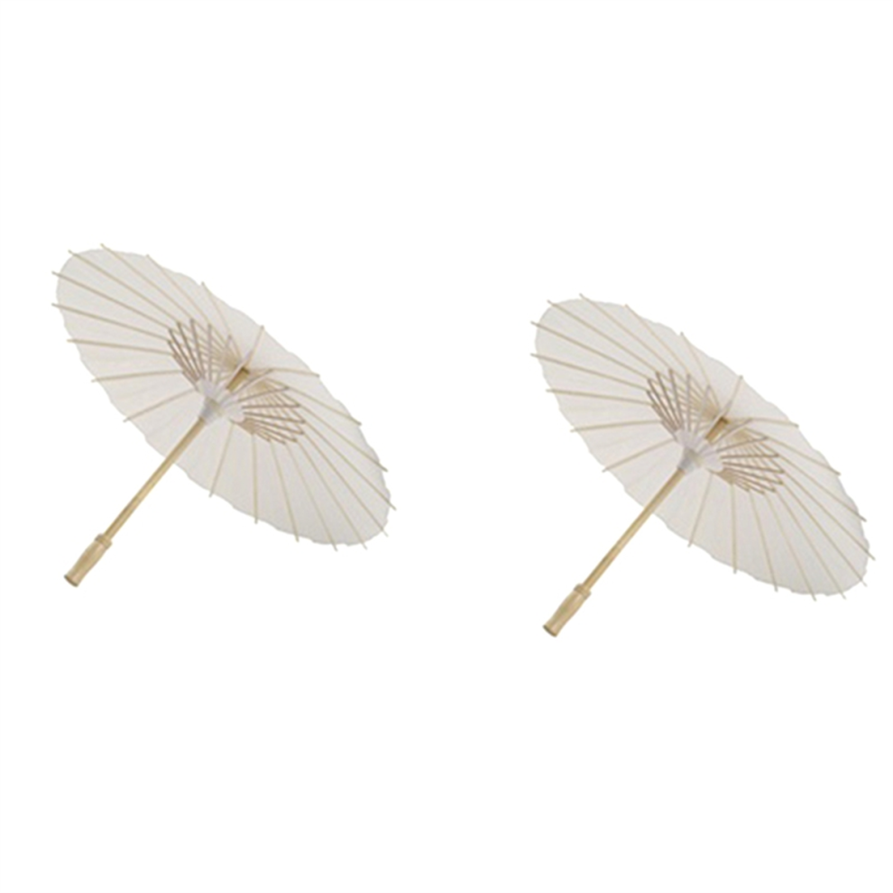2PCS Paper Parasol Beach Umbrella DIY Umbrella Photography Props