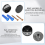4 Pcs Mirror Mounting Hardware Frameless Adjustable Holders Clips 6