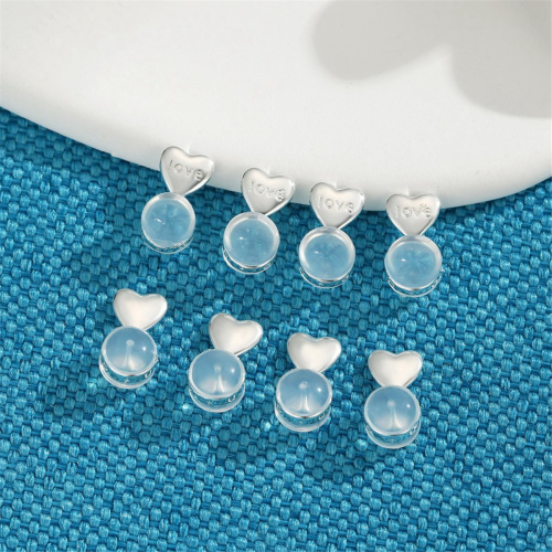 8PCS Earring Backs for -Ears,Silver 1