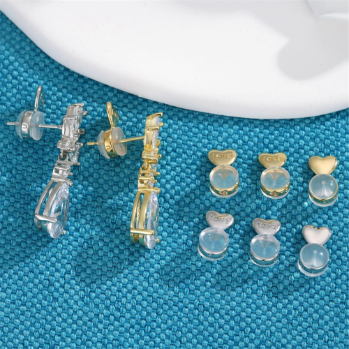 8PCS Earring Backs for -Ears,Gold+Silver 2
