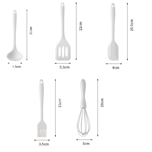 Silicone kitchen utensils Food-grade non-stick cooking and baking 1