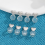 8PCS Earring Backs for -Ears,White Gold 2