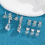 8PCS Earring Backs for -Ears,White Gold 3