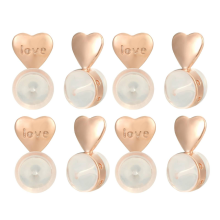 8PCS Earring Backs for -Ears,Rose Gold