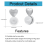 8PCS Earring Backs for -Ears,White Gold 5