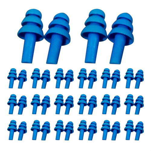 40 tappi per le orecchie in silicone morbido, impermeabili, riutilizzabili