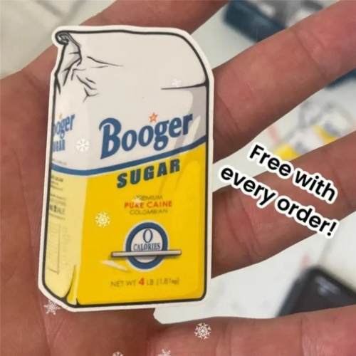 Αυτοκόλλητα φάρσας Little Blow Baggies, Αυτοκόλλητο ζάχαρης Booger, 20+1