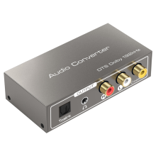 Convertidor de audio de 192 kHz compatible con Toslink, óptico y coaxial