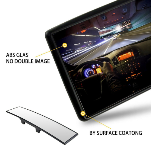 Car Rearview Mirrors,Car Universal 12Inch Interior Clip on Panoramic 1