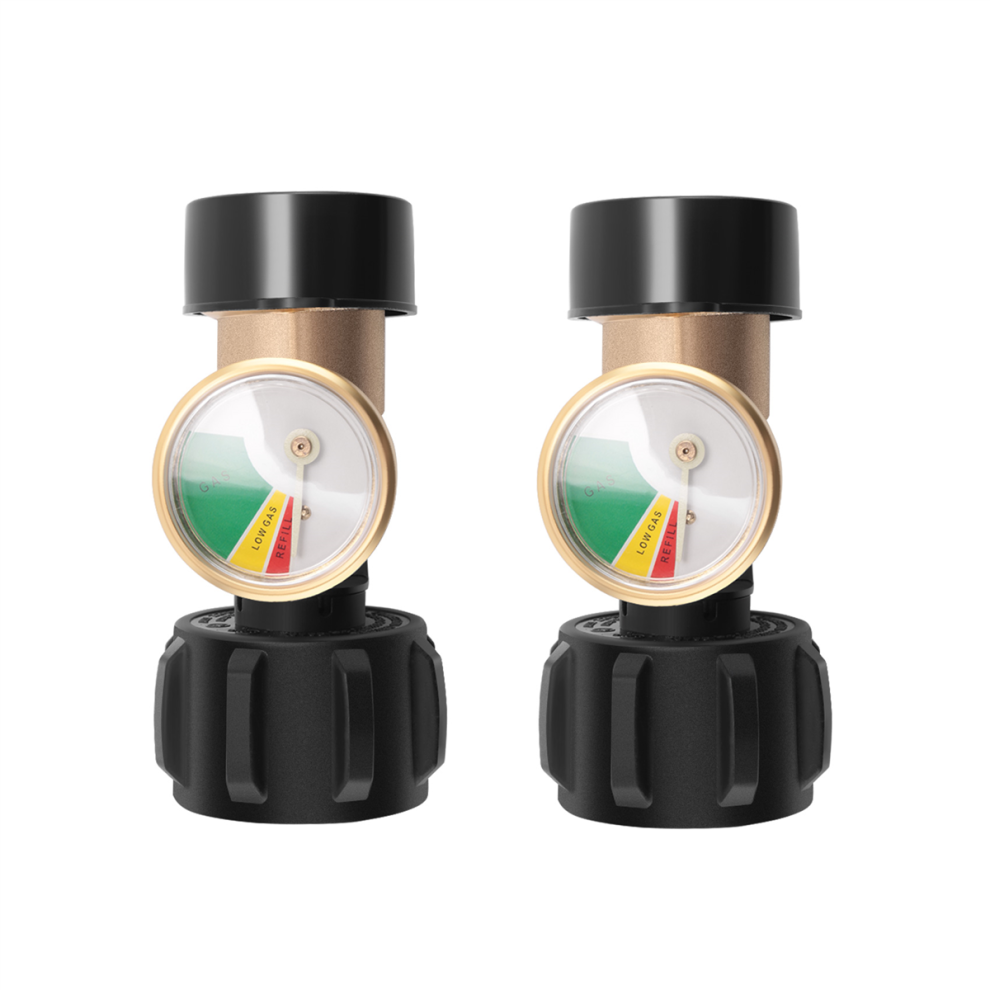 2 Pcs Propane Tank Gauge With Type 1 Connection,Propane Leak Detector 4853226319137