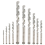 10 Pieces Diamond Drill Bits Set Twist Diamond Tip Drill Bit Heavy 2