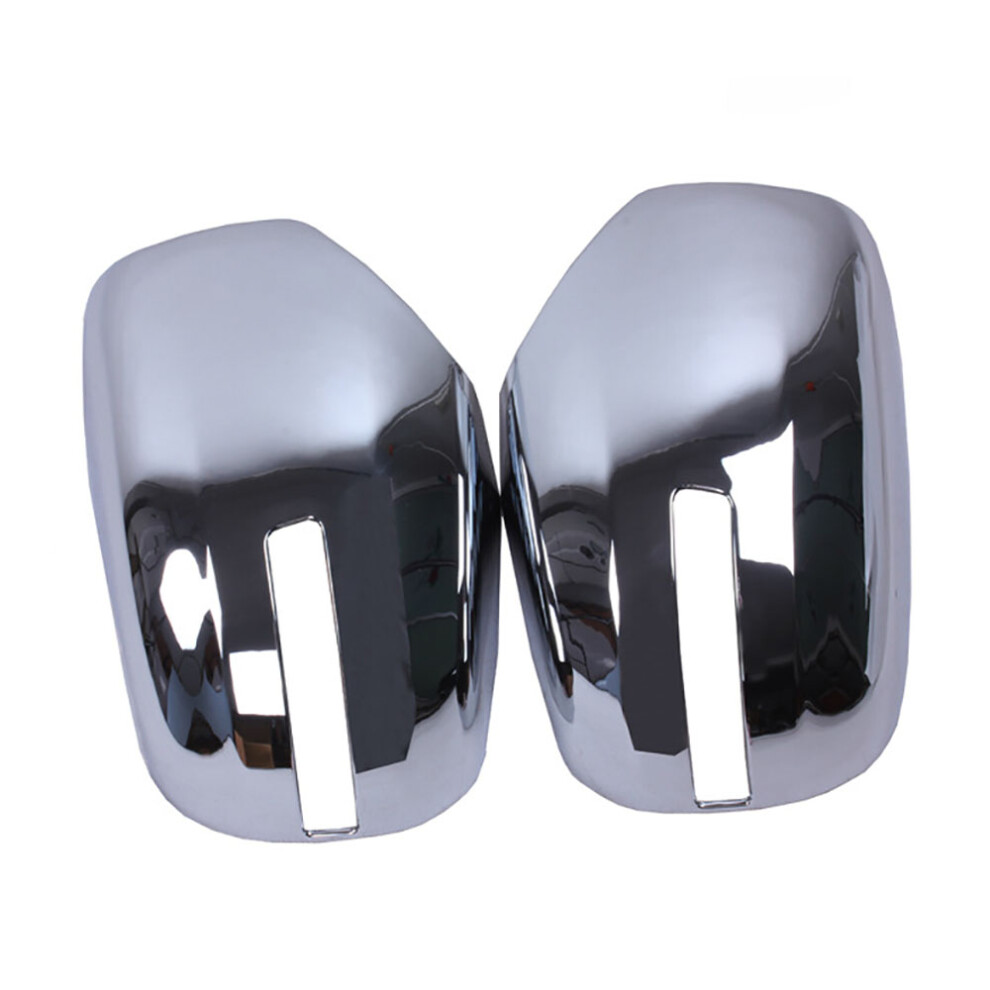 2Pcs Car Abs Chrome Rear View Side Mirror Cover Trim For Light 4853226327965
