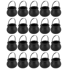 20 stuks snoepketels heksenskelet ketel houder pot met handvat
