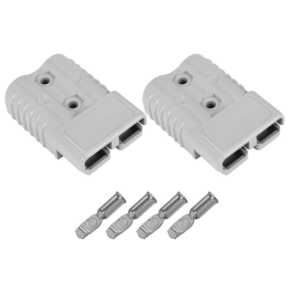 Photos - Other Electrical Equipment 2 Pcs Quick Connect Plug 175A 600V Battery Grey for Maximum 1AWG Wire