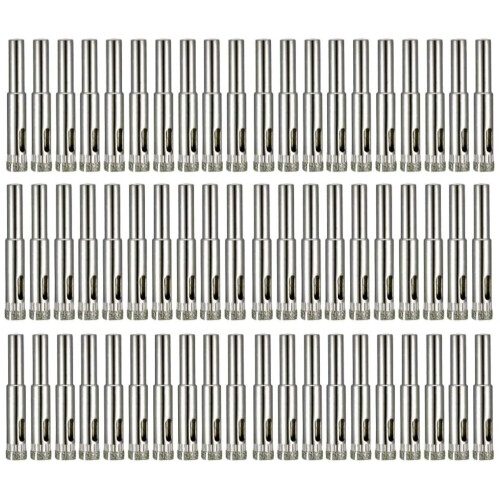 60Pcs Diamond Drill Bit, 8mm Diamond Coated Tip Hole Hollow Core