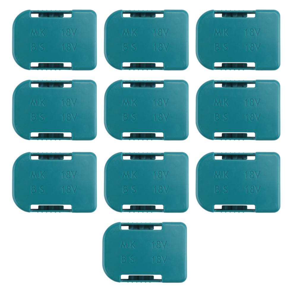 10Pcs Battery Storage Rack Battery Holder Case For 18V (Blue) Blue 4853226324094