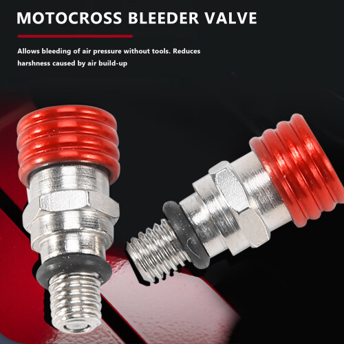 Βαλβίδα εξαέρωσης αέρα για πιρούνι Motocross M5X0.8Cm για κόκκινο 2