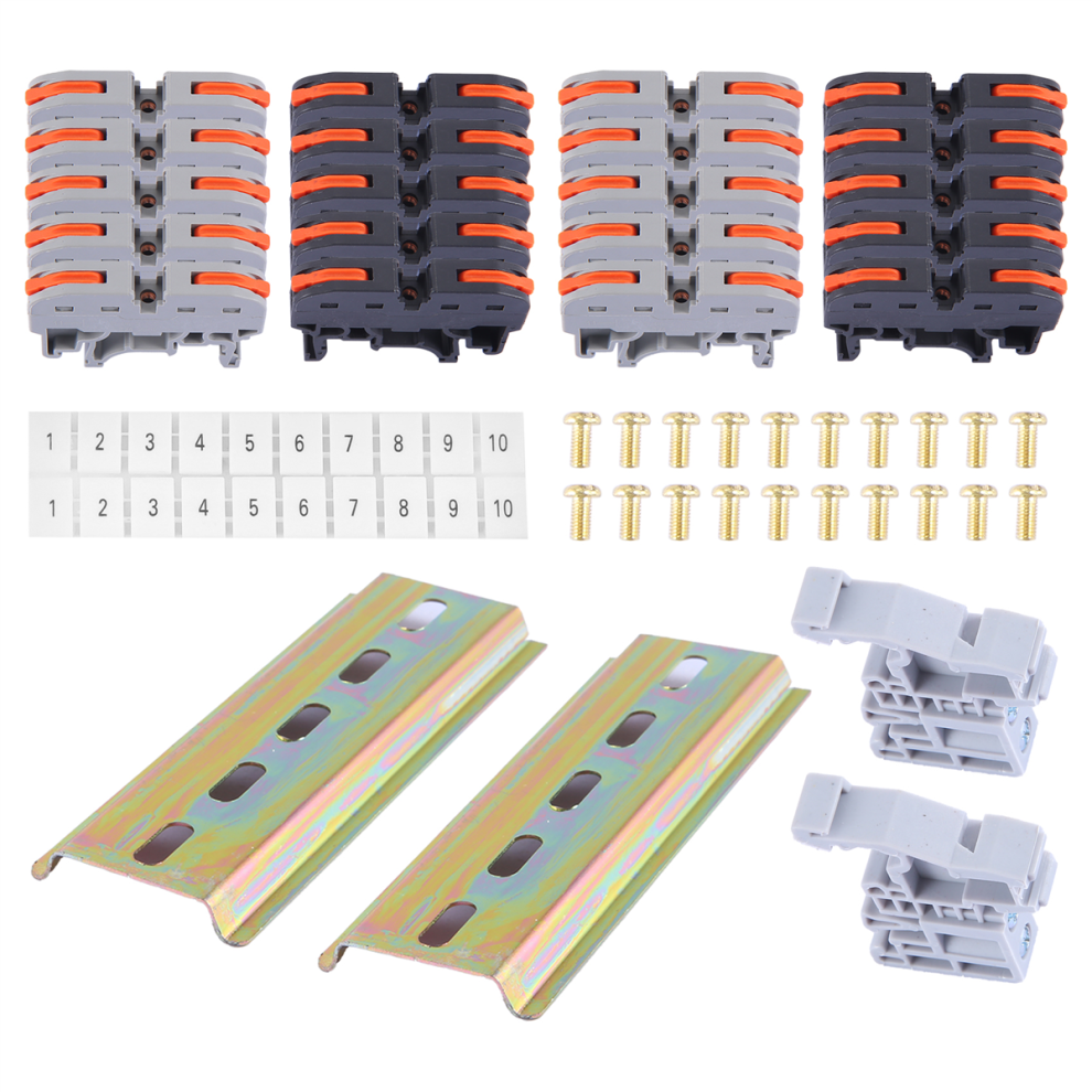 Din Rail Terminal Blocks Kit, With Universal Compact Connectors 4853226331771