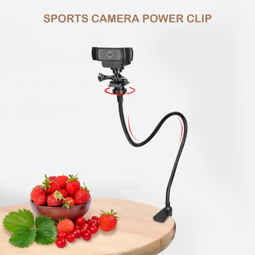 Webcam Stand, Upgraded Webcam Mount Stand with Flexible Gooseneck 2