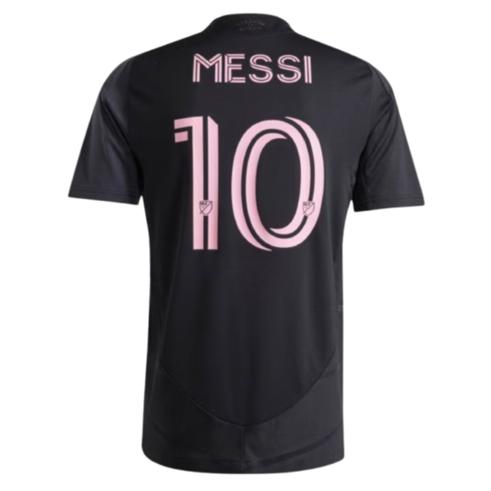 Adidas (M) 2025-2026 Inter Miami Lionel Messi Authentic Away Shirt (Messi 10) Pink/Black