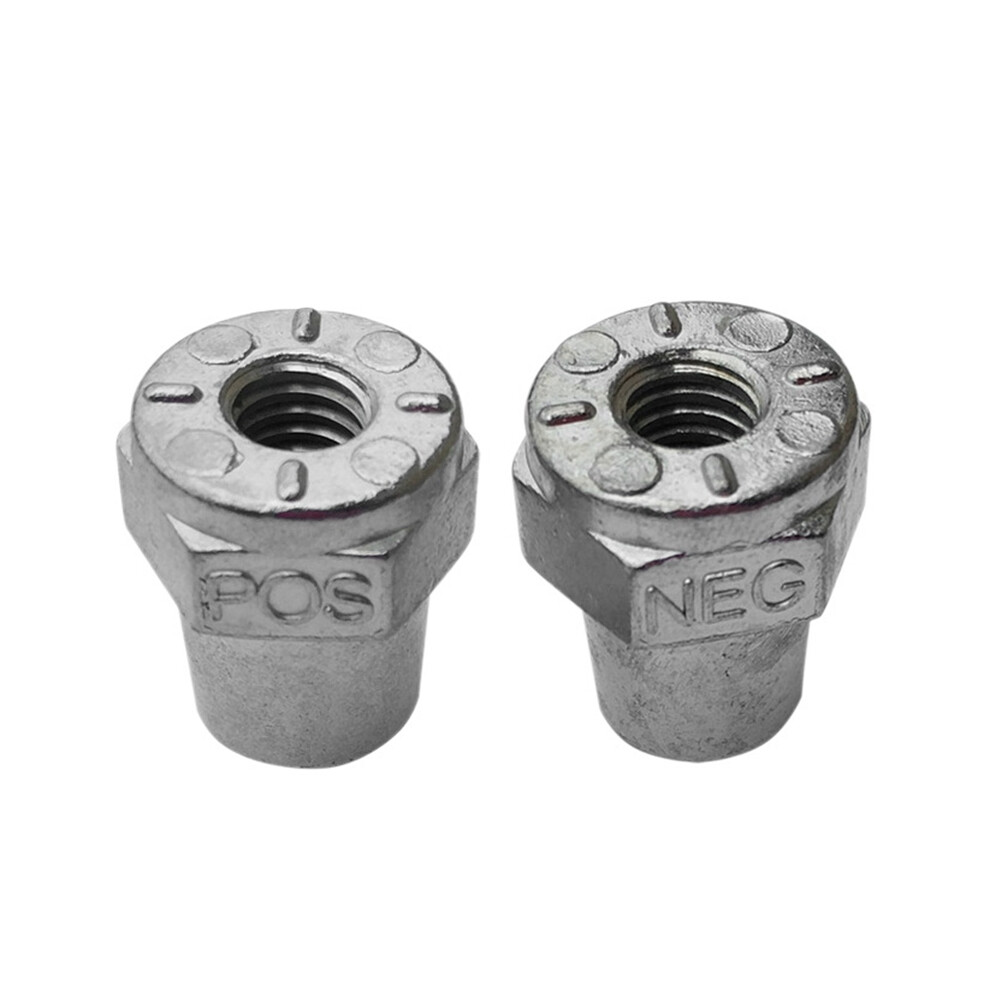 1Pair 3/8Inch Thread Positive Negative Battery Post Terminal Adapters 4853226335458