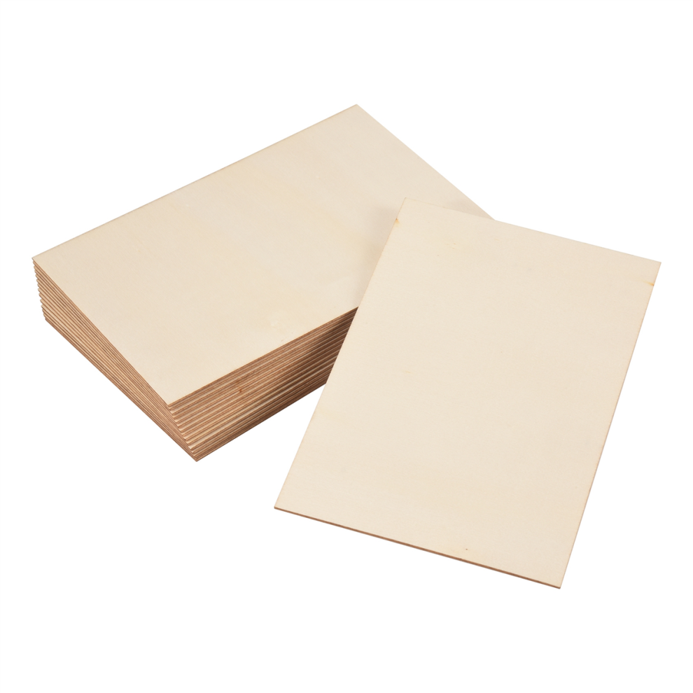15-pack onafgewerkte houten platen voor huizen, vliegtuigen, schepen, boten en kunst