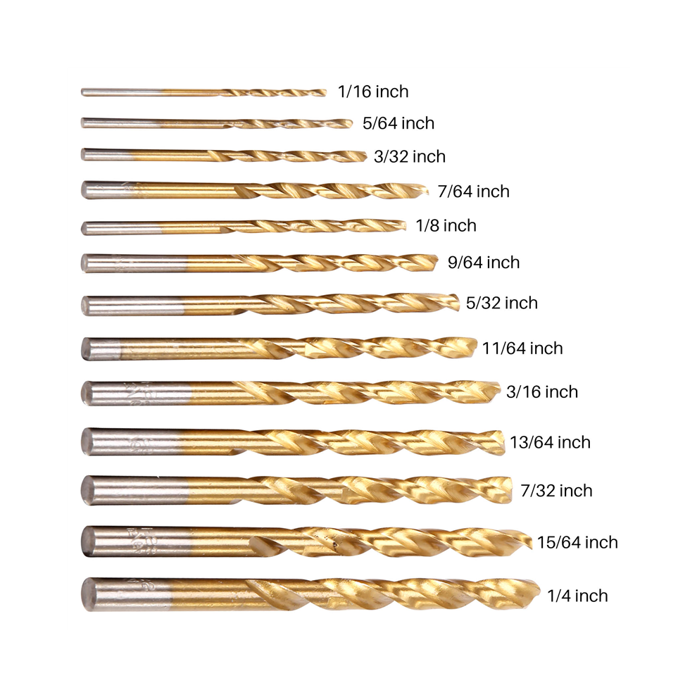 13Pcs Left Handed Drill Bit Set Drill Bits For Tools 4853226334635